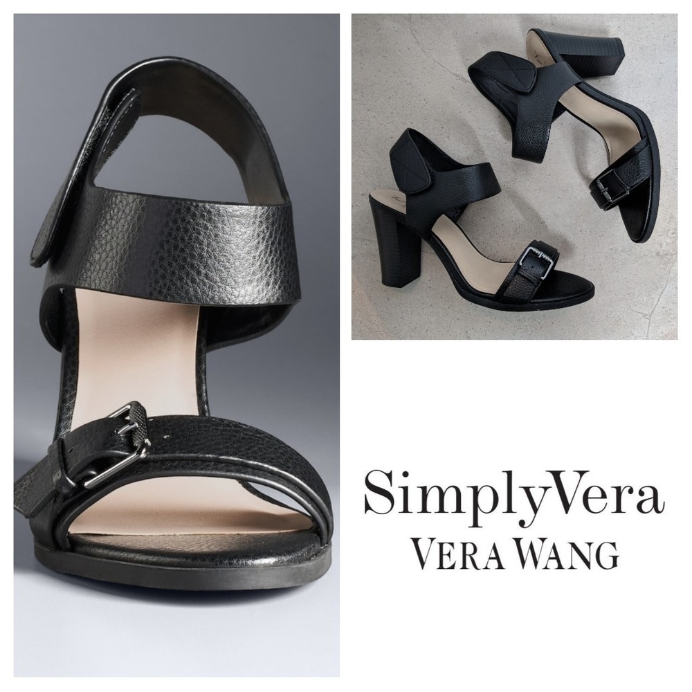 💲SALE💲Simply Vera Wang Black Sandal Heels